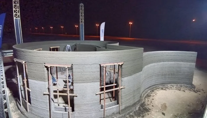 COBOD和GUtech在阿曼3D打印了一个破世界纪录的建筑项目